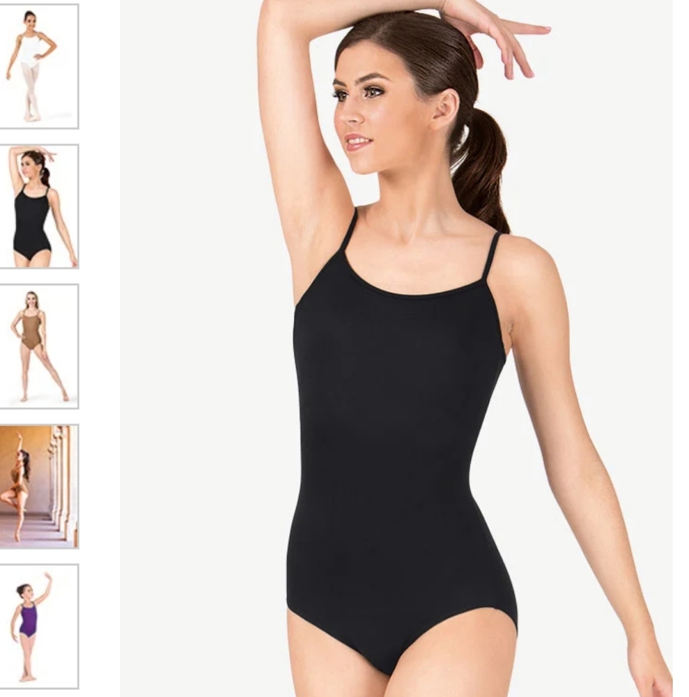 BLOCH Black Bodysuit / Leotard W/ Adjustable Straps
